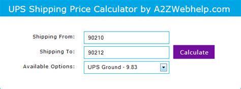 shipping estimate ups|ups shipping calculator by weight.